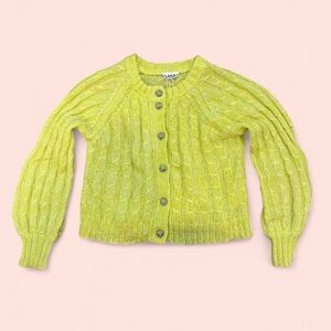 Ganni Lime green Cardigan